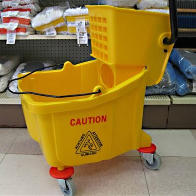 JVC Yellow Side press mop bucket.