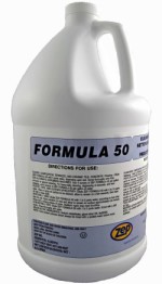 Zep Formula 50 Concentrated Cleaner and Degreaser.