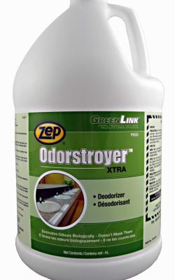 Zep Odorstroyer Xtra highly concentrated odor neutralizer.
