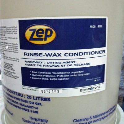 Zep Rinse Wax Conditioner - Vehicle Rinse Agent