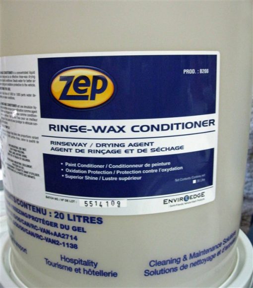 Zep Rinse Wax Conditioner - Vehicle Rinse Agent