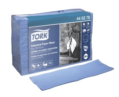 Tork Industrial 4ply Folded Wiper Towel.