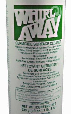 Zep Whirlaway spray on disinfectant.