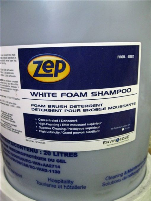 Zep White Foam Shampoo - Foam Brush Detergent